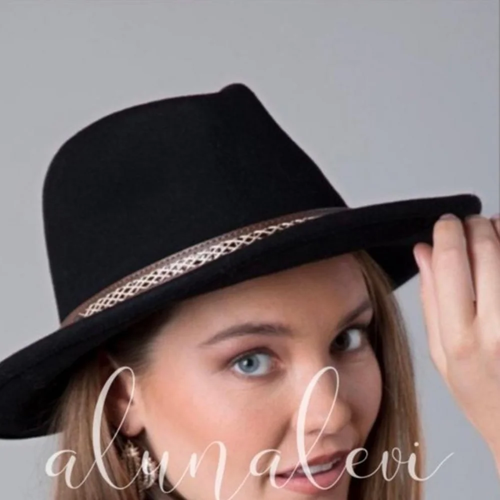 Fedora Hats Light Brown or Black